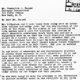 Letter from Gunnar Myrdal t...