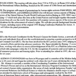 Announcements, 2000-11-20. ...