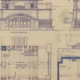 Plan, elevation, section, d...