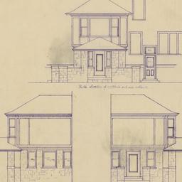 North, west, east elevations