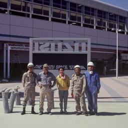 People posed in front of th...
