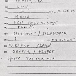 Eastern questionnaire, answ...