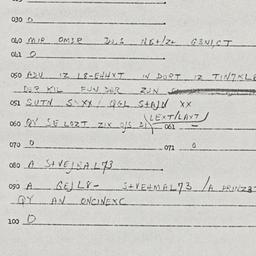 Eastern questionnaire, answ...