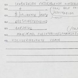 Eastern questionnaire, answ...