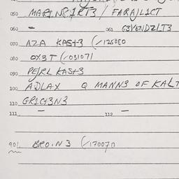 Eastern questionnaire, answ...