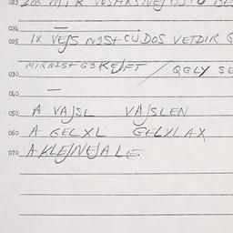 Eastern questionnaire, answ...