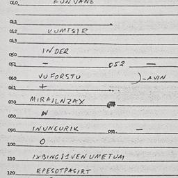 Eastern questionnaire, answ...