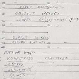 Eastern questionnaire, answ...