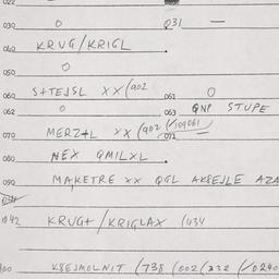 Eastern questionnaire, answ...