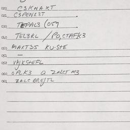 Eastern questionnaire, answ...