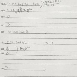 Eastern questionnaire, answ...