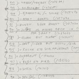Eastern questionnaire, answ...