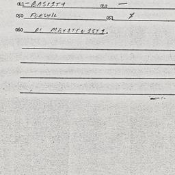 Eastern questionnaire, answ...