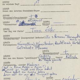 Western questionnaire, answ...