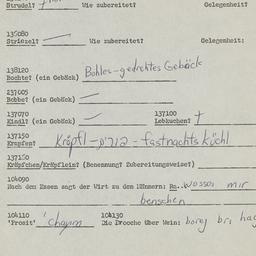 Western questionnaire, answ...