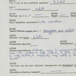 Western questionnaire, answ...