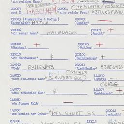 Western questionnaire, answ...