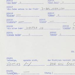 Western questionnaire, answ...