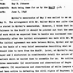 Memorandum from Guy B. John...