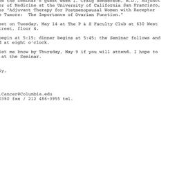 Announcements, 2002-05-14. ...