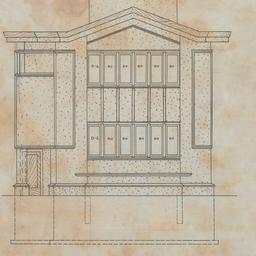 Front, rear elevations