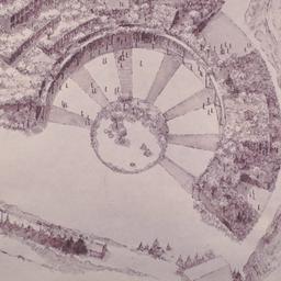 Aerial perspective drawing.