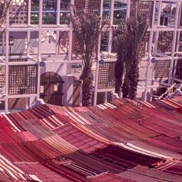 View over fabric roof towar...