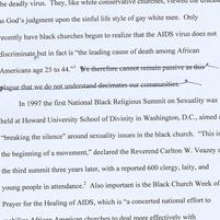 Black Churches and the AIDS...