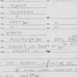 Eastern questionnaire, answ...