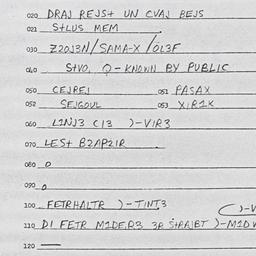 Eastern questionnaire, answ...
