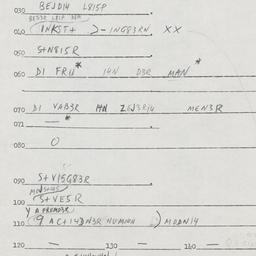 Eastern questionnaire, answ...
