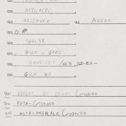 Eastern questionnaire, answ...