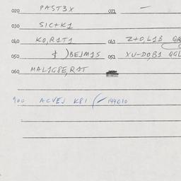 Eastern questionnaire, answ...