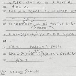 Eastern questionnaire, answ...