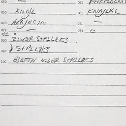 Eastern questionnaire, answ...