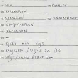Eastern questionnaire, answ...