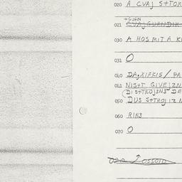 Eastern questionnaire, answ...