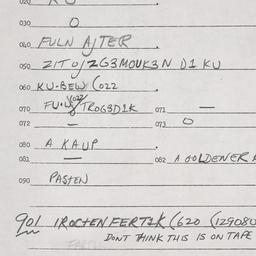 Eastern questionnaire, answ...