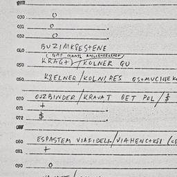 Eastern questionnaire, answ...