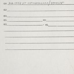 Eastern questionnaire, answ...