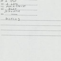Eastern questionnaire, answ...