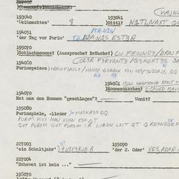 Western questionnaire, answ...
