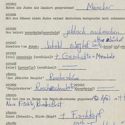 Western questionnaire, answ...