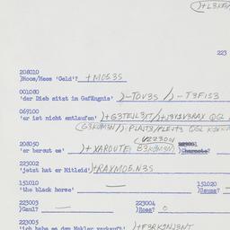Western questionnaire, answ...