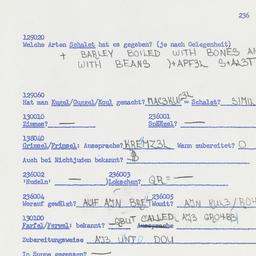 Western questionnaire, answ...