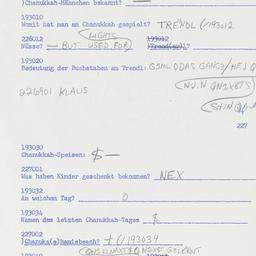 Western questionnaire, answ...