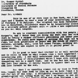 Letter from Frederick P. Ke...