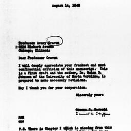 Letter from Rowena S. Hadse...