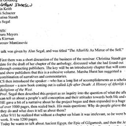 Minutes, 2003-11-12. Death,...