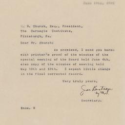 Board Meeting, 6/6/1921